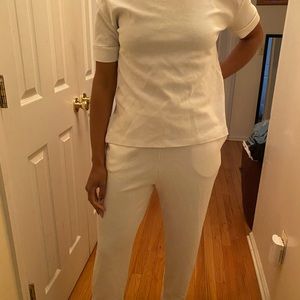 White cotton lounge set